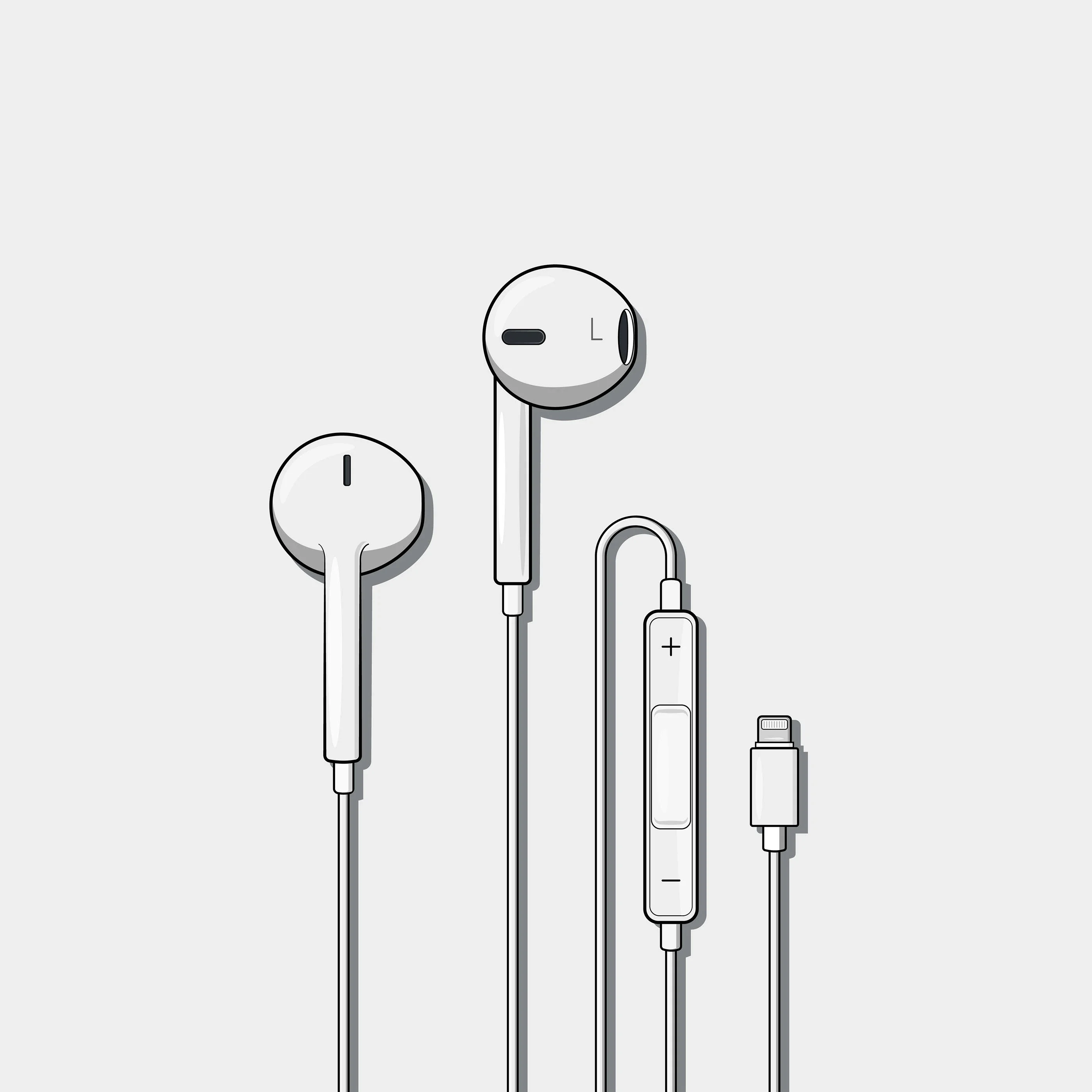 04 apple earpods illustration