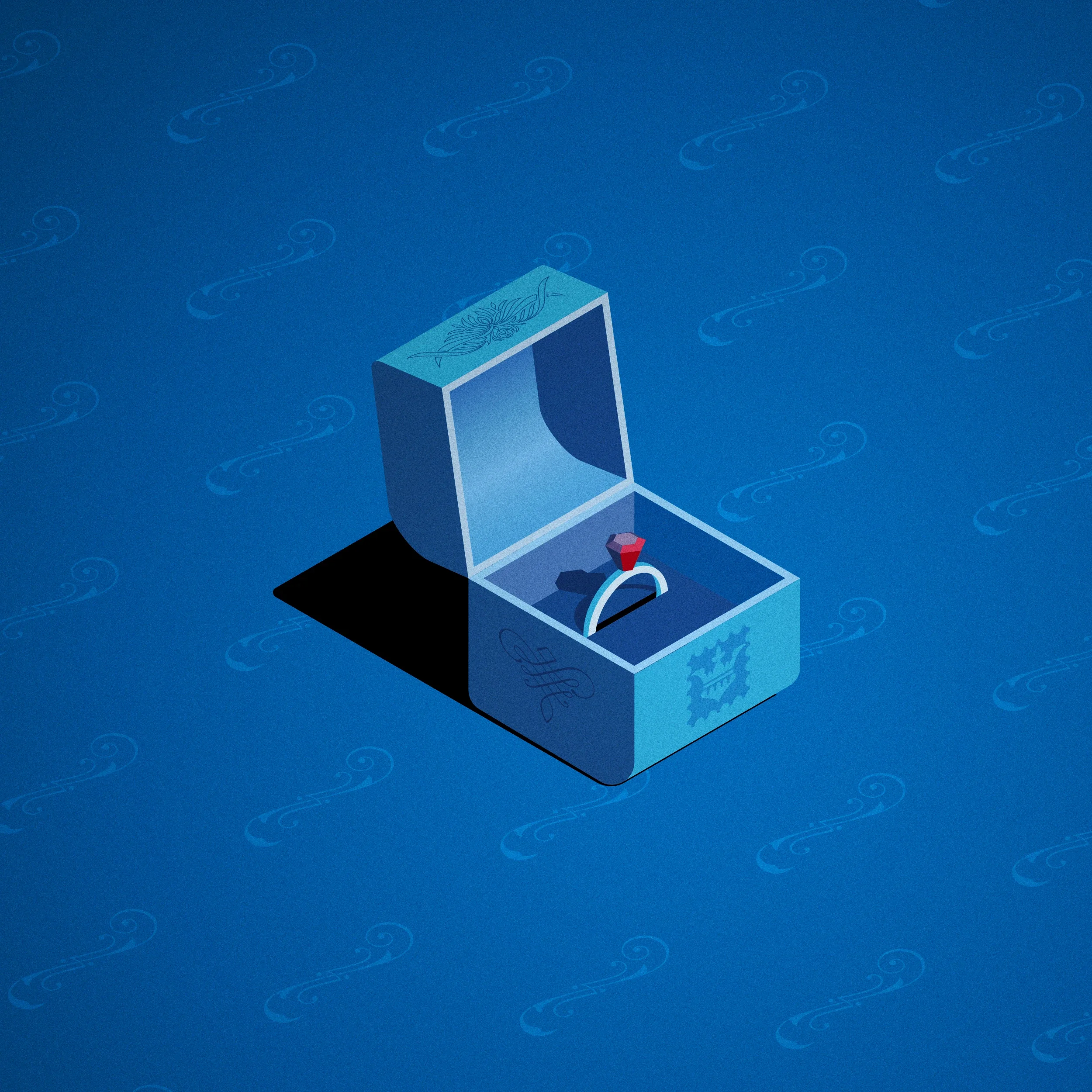 05 ring jewelry box illustration